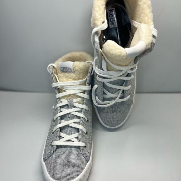 Keds Women's Kickstart Hi TRX Den/Shrl Sneaker Wool WF63654 (CN) - Picture 7 of 9